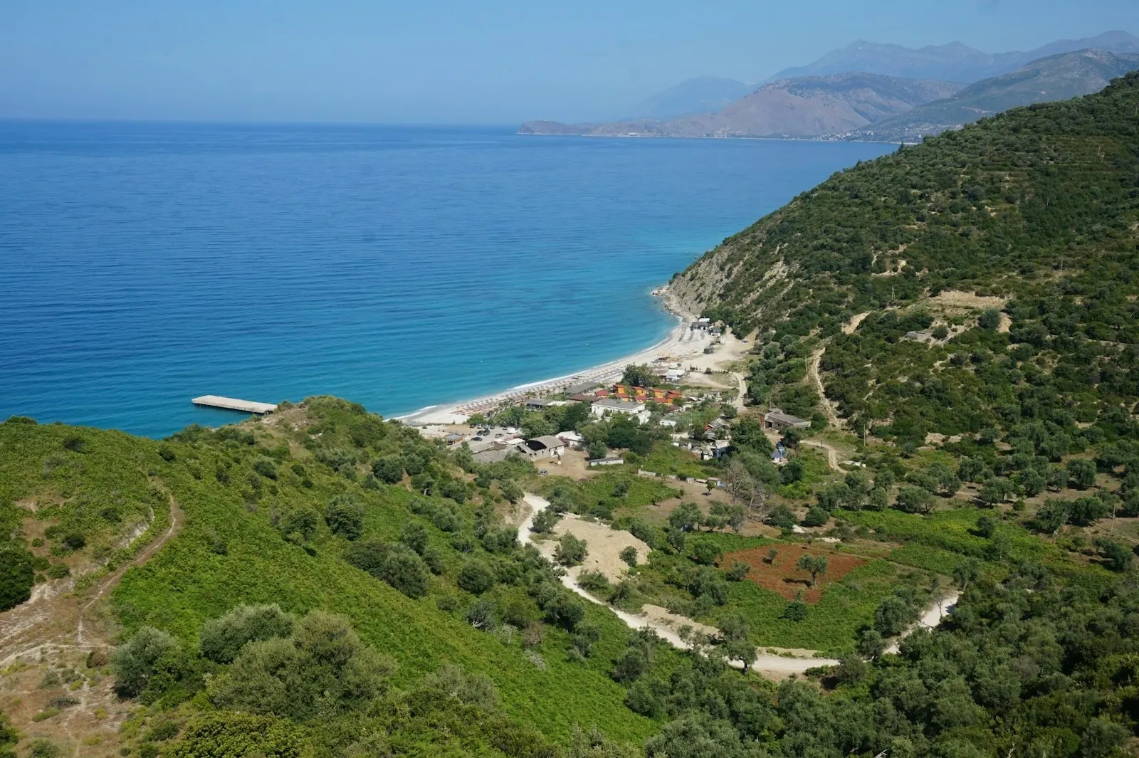 Riviera view, Albanian Riviera (seen from Borsh castle), Albania