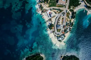 Ksamil from above, Albania