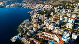 Saranda aerial, Sarandë, Albania